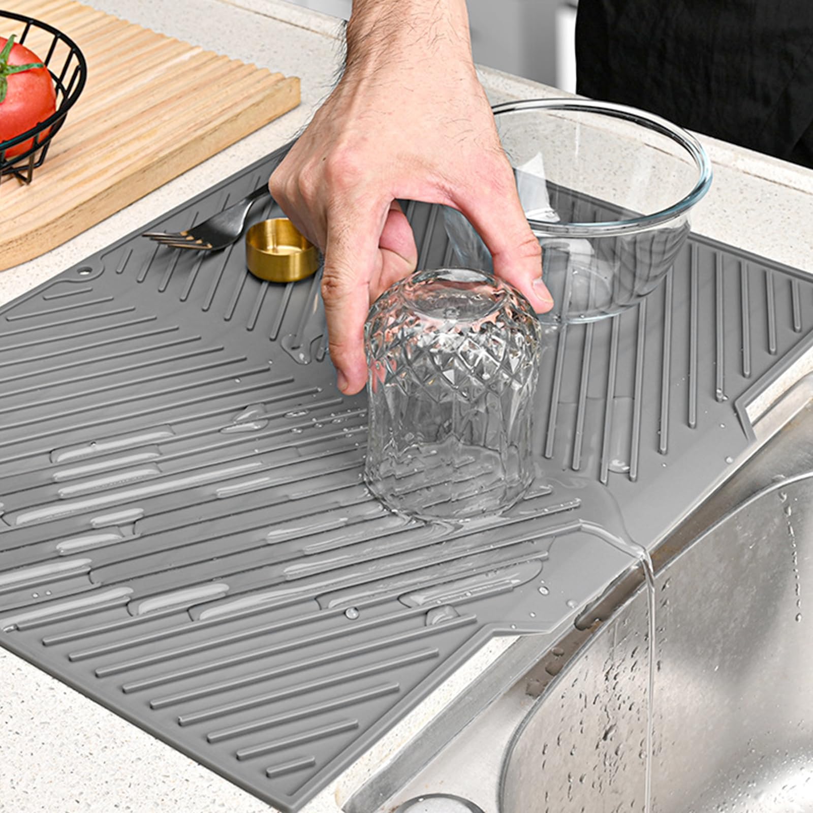 Tappetino Scolapiatti Silicone 40x30cm