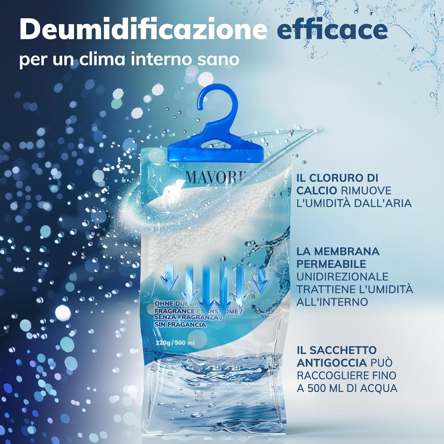 Mavori Set 10 Deumidificatori XL da Appendere - immagine 3