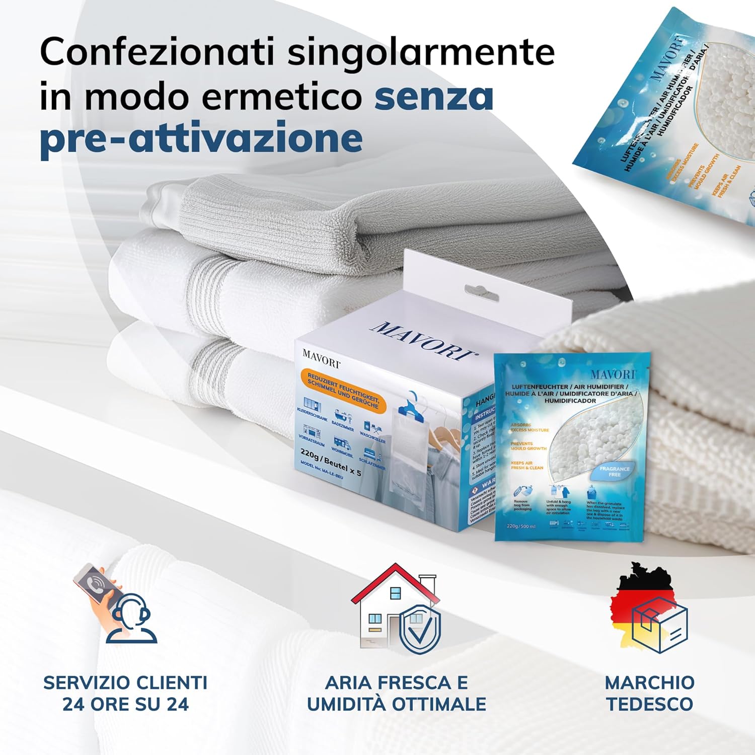 Mavori Set 10 Deumidificatori XL da Appendere - immagine 7