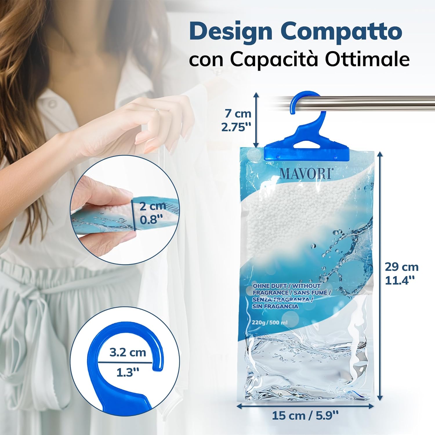 Mavori Set 10 Deumidificatori XL da Appendere - immagine 8