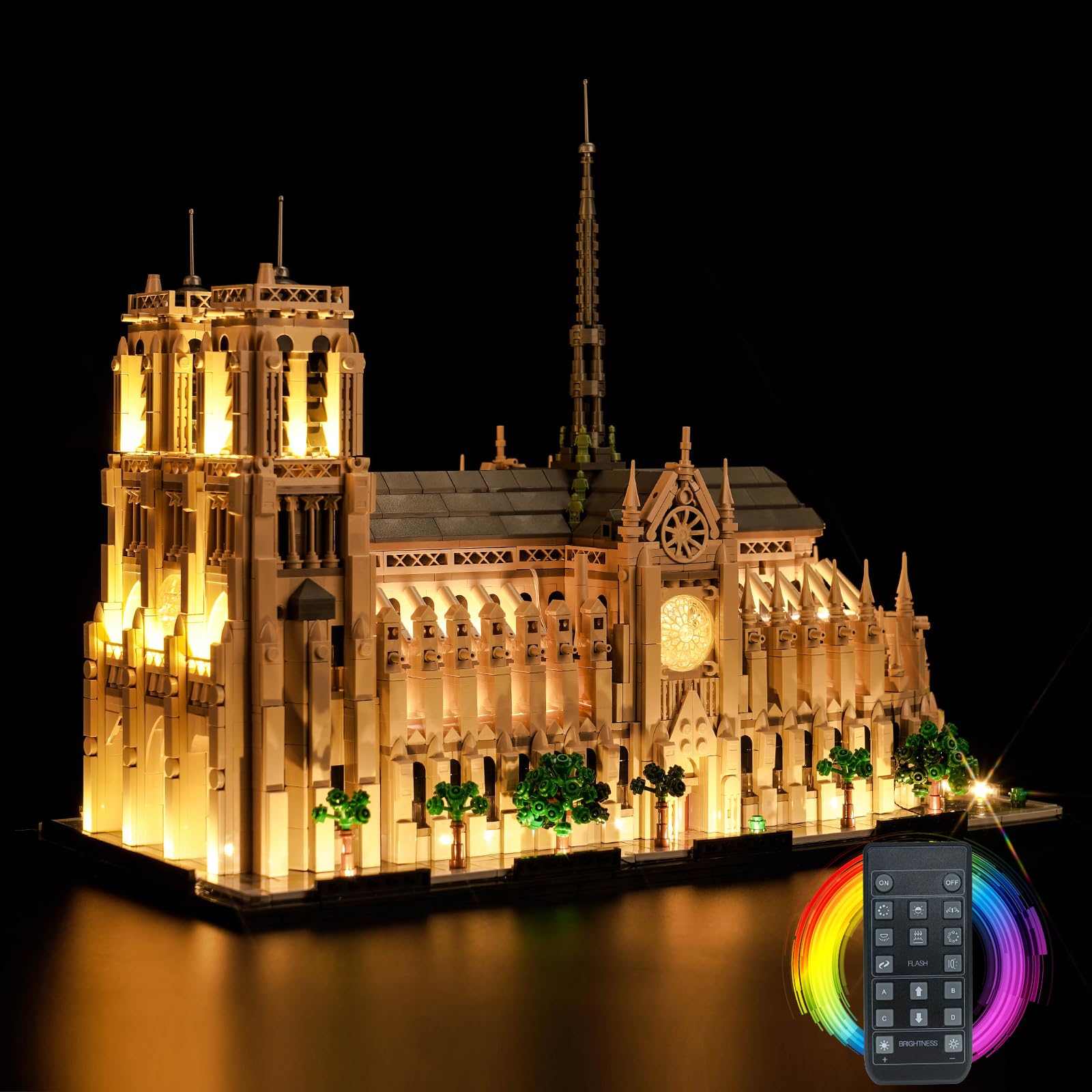 BrickBling Kit Luci Telecomando per Lego Notre-Dame de Paris