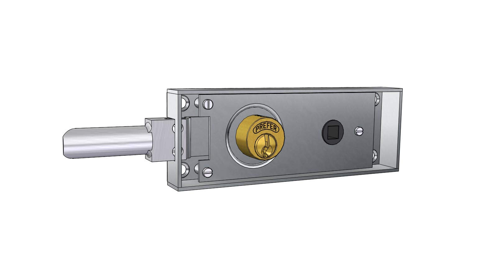 serratura per porte di transito/cantina in ferro