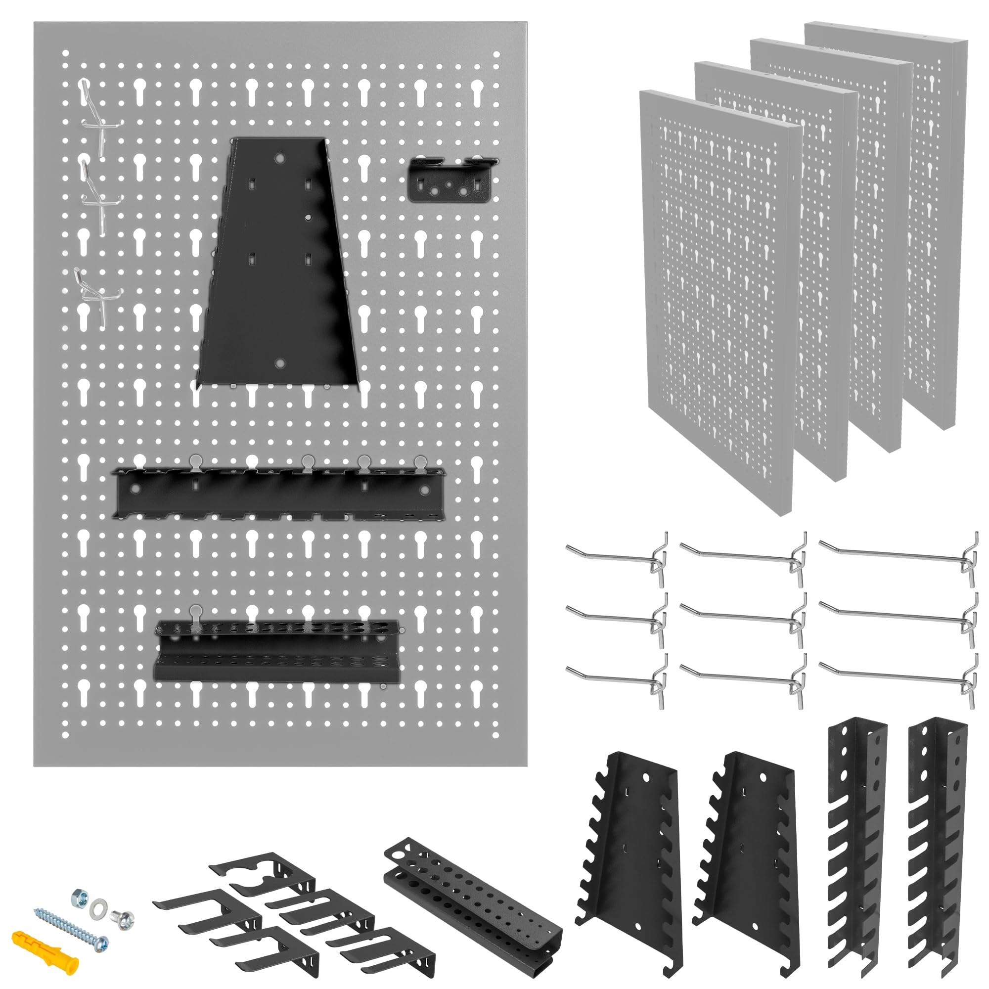 METALLMOBELL - Pannello Porta Attrezzi da Parete 160x60x2cm