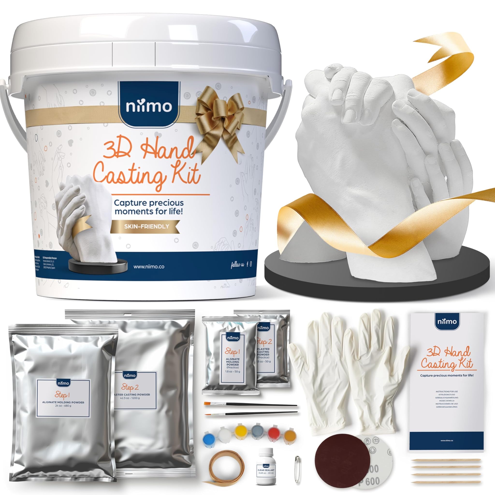 Niimo Kit Calco Mani Coppia con Supporto