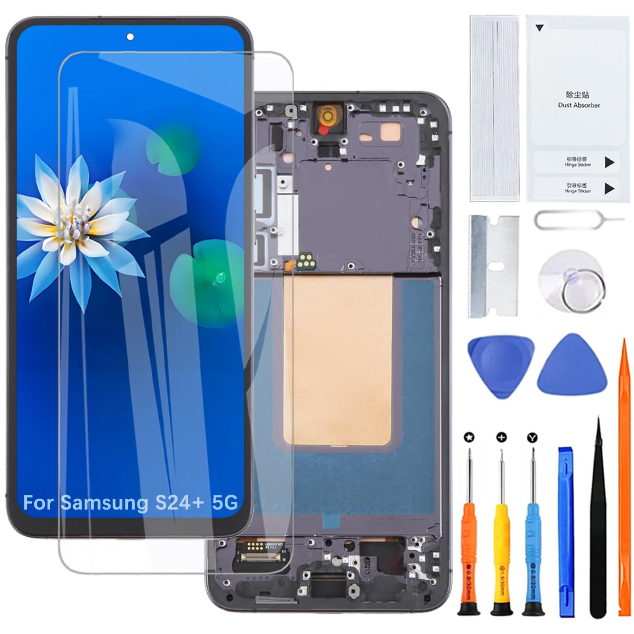 H&LYCYJ Display Ricambio per Samsung Galaxy S24 Plus 5G TFT