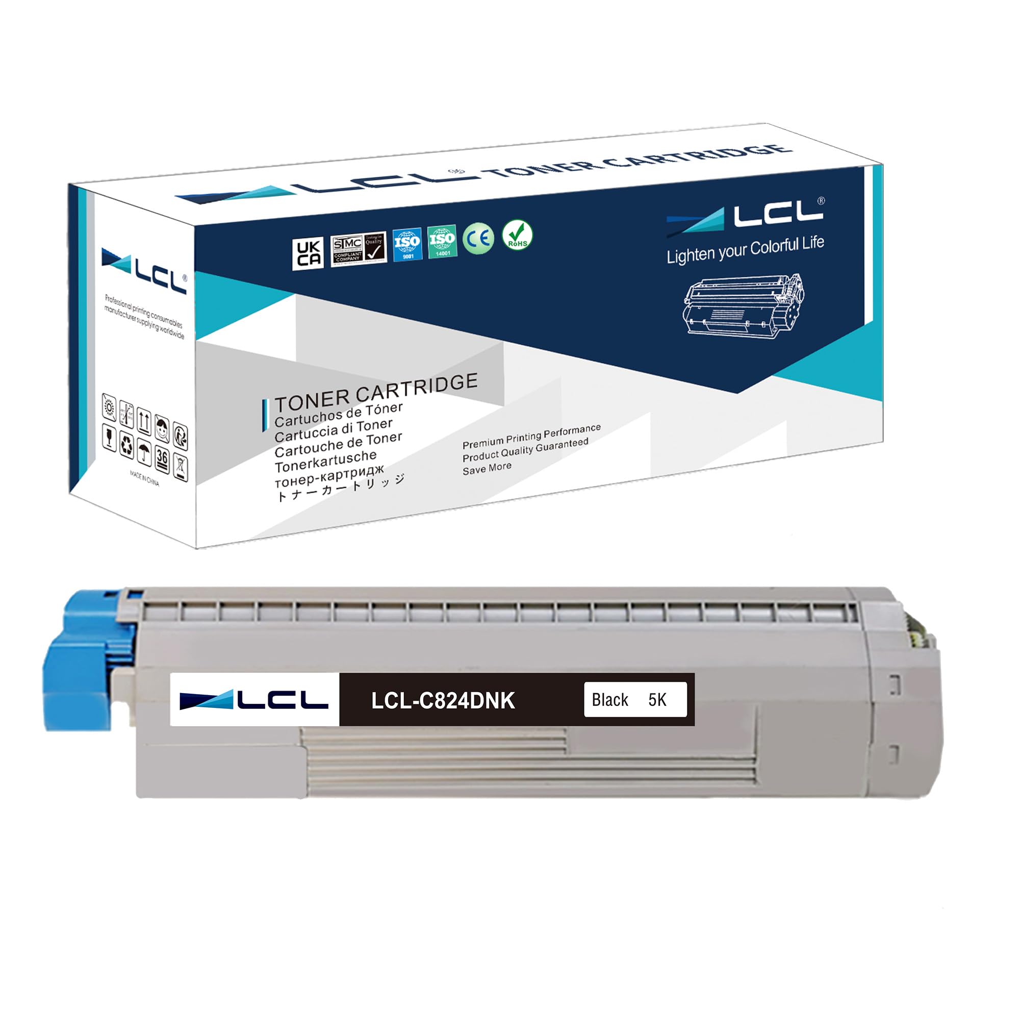 Lcl Cartuccia Toner C824 C834 C844 Rigenerata Nero