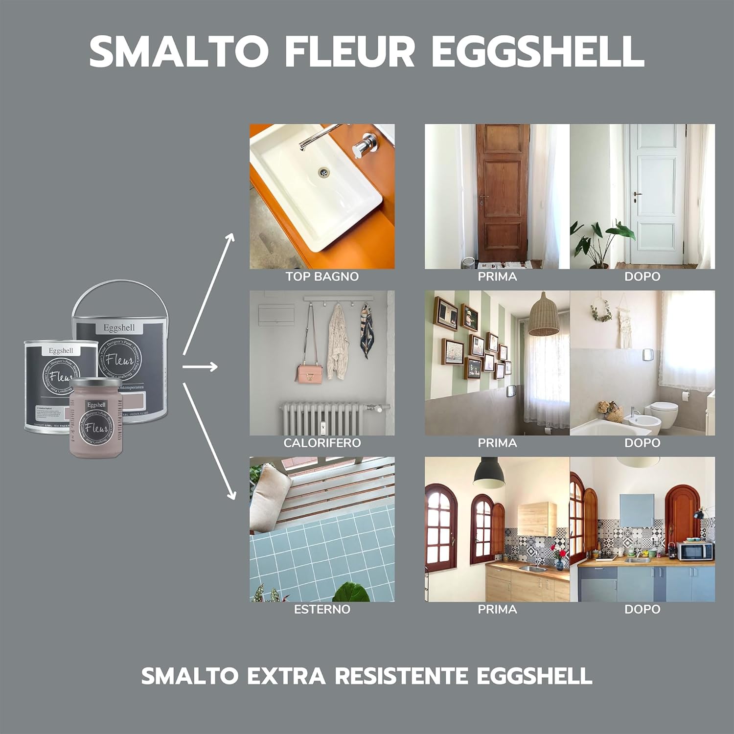 Fleur Designer's Paint Eggshell Smalto Satinato 130ml - immagine 4