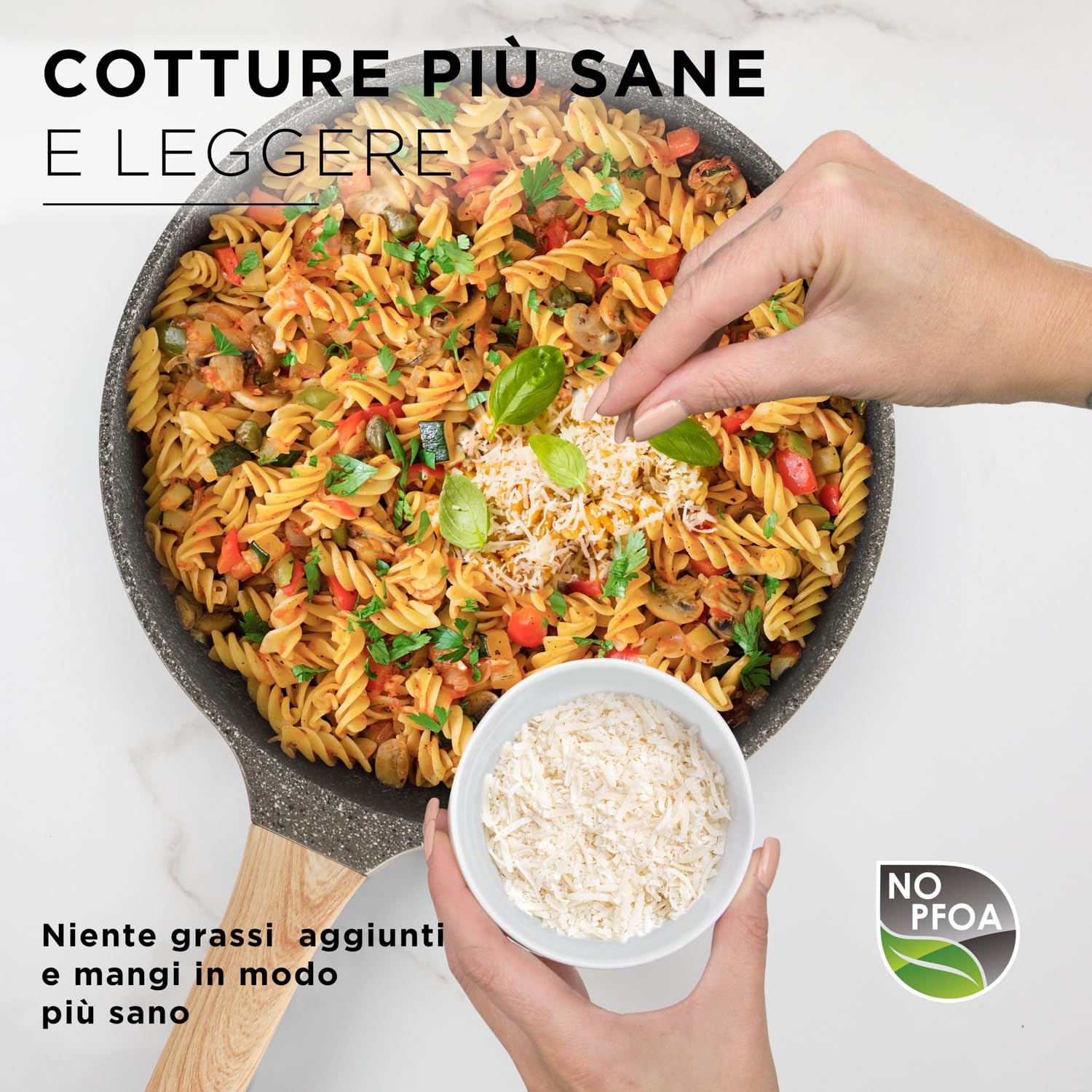 Kasanova Set Pentole Antiaderente 6 Pezzi Bambù, Verde - immagine 5