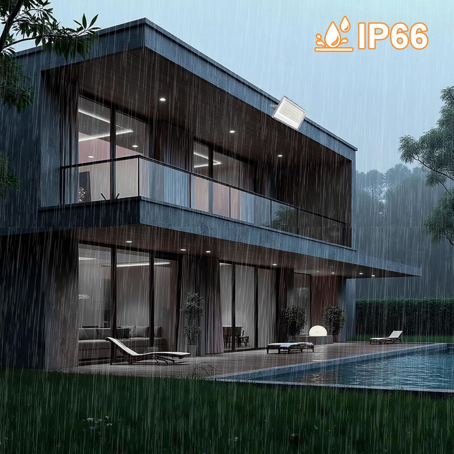 Createstar Faretto LED da Esterno 150W 2 Pezzi - immagine 4