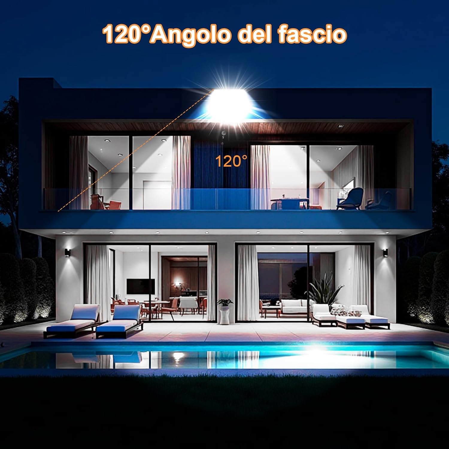 Createstar Faretto LED da Esterno 150W 2 Pezzi - immagine 7