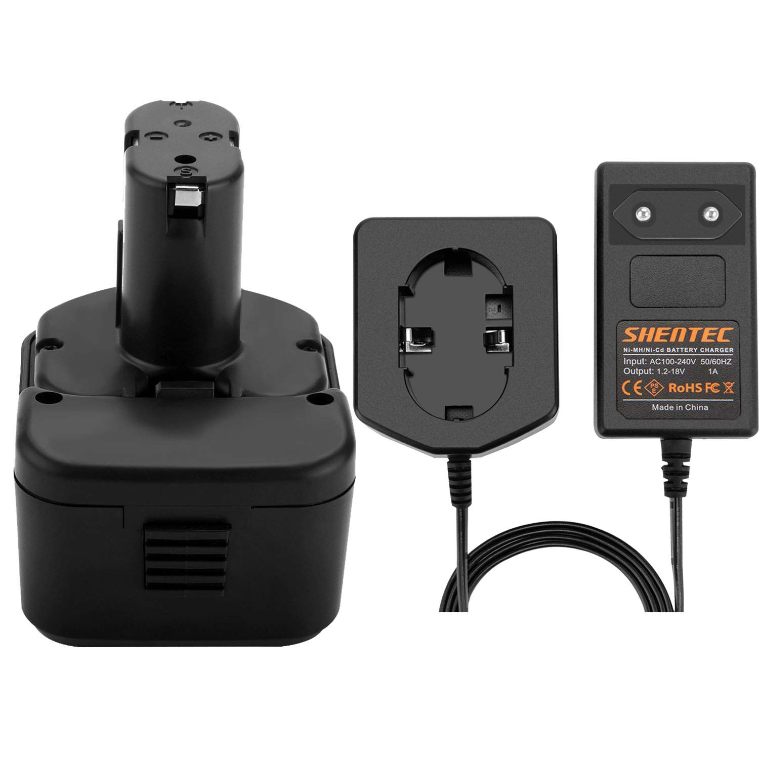 Shentec Batteria Ni-MH 12V 3500mAh per Hitachi