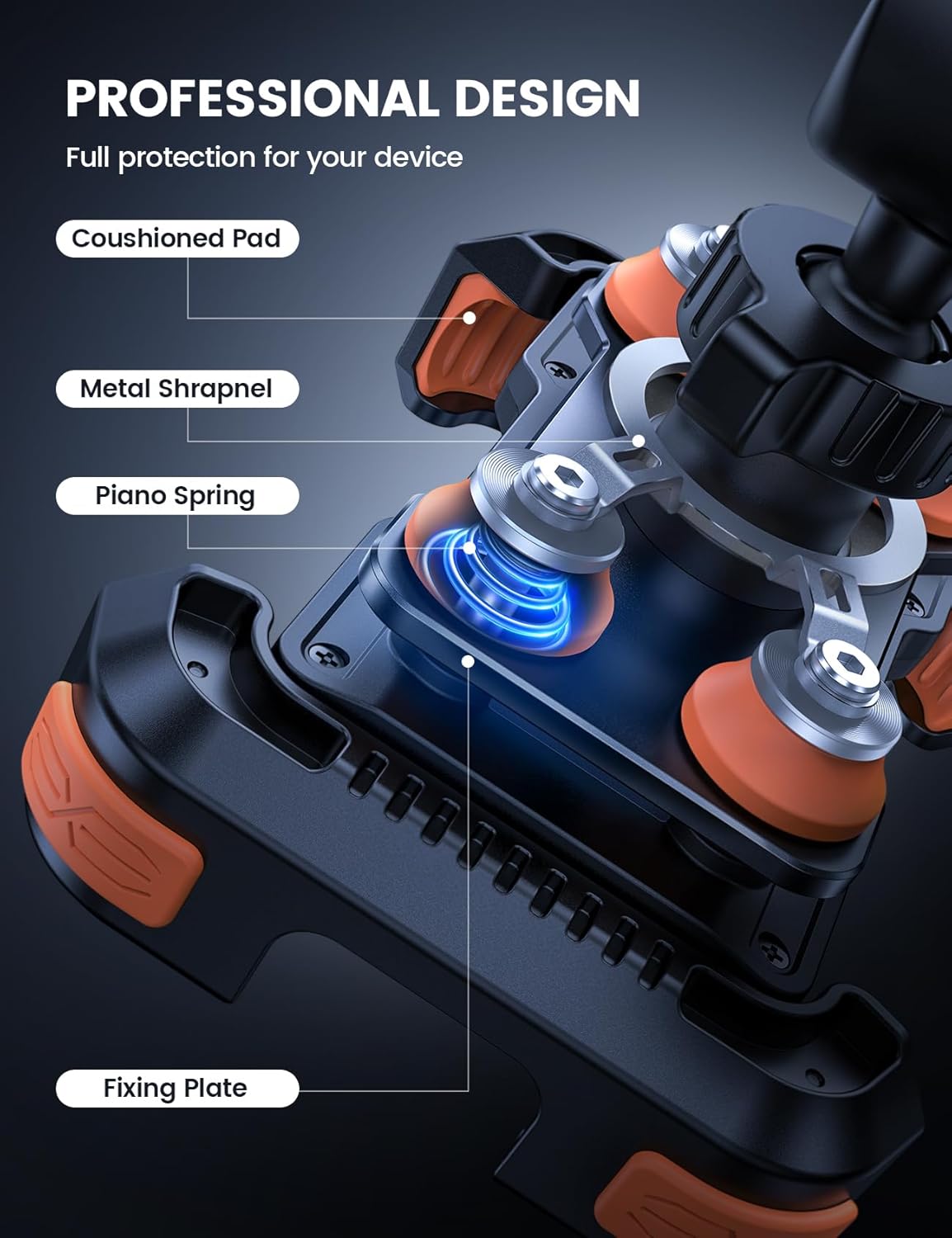 Lamicall Supporto Telefono Moto Antivibrazione - immagine 3