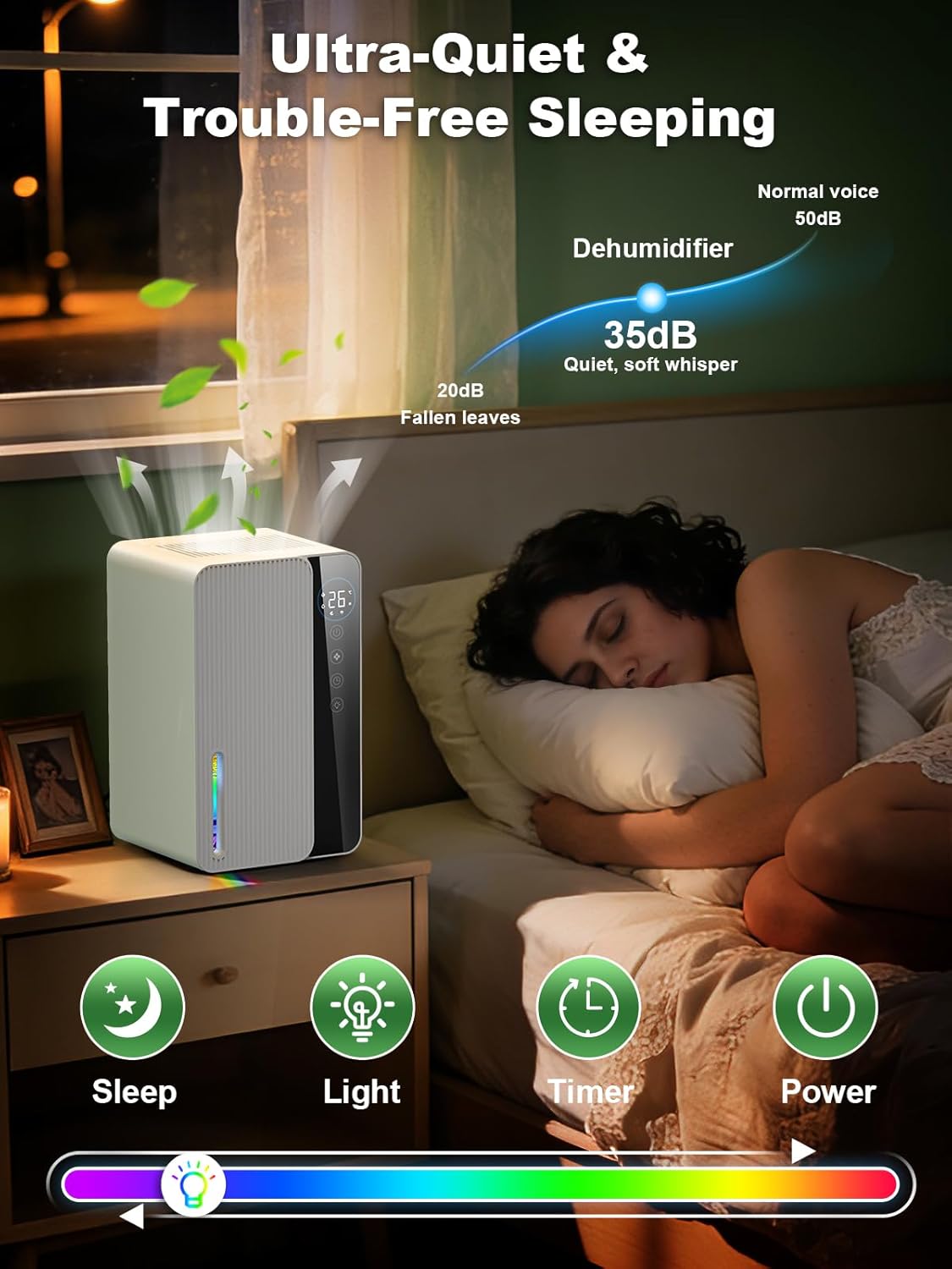 Deumidificatore Elettrico 1.8L Ultra Silenzioso - immagine 6