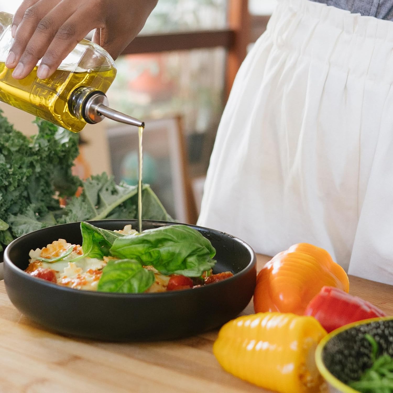 Gaoduanluoluo 12 Versatori in Acciaio Inox, Nero - immagine 5