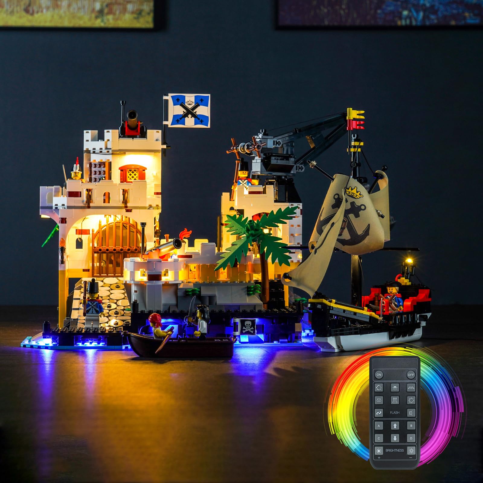 Kit Illuminazione Telecomando per Lego Eldorado Fortress