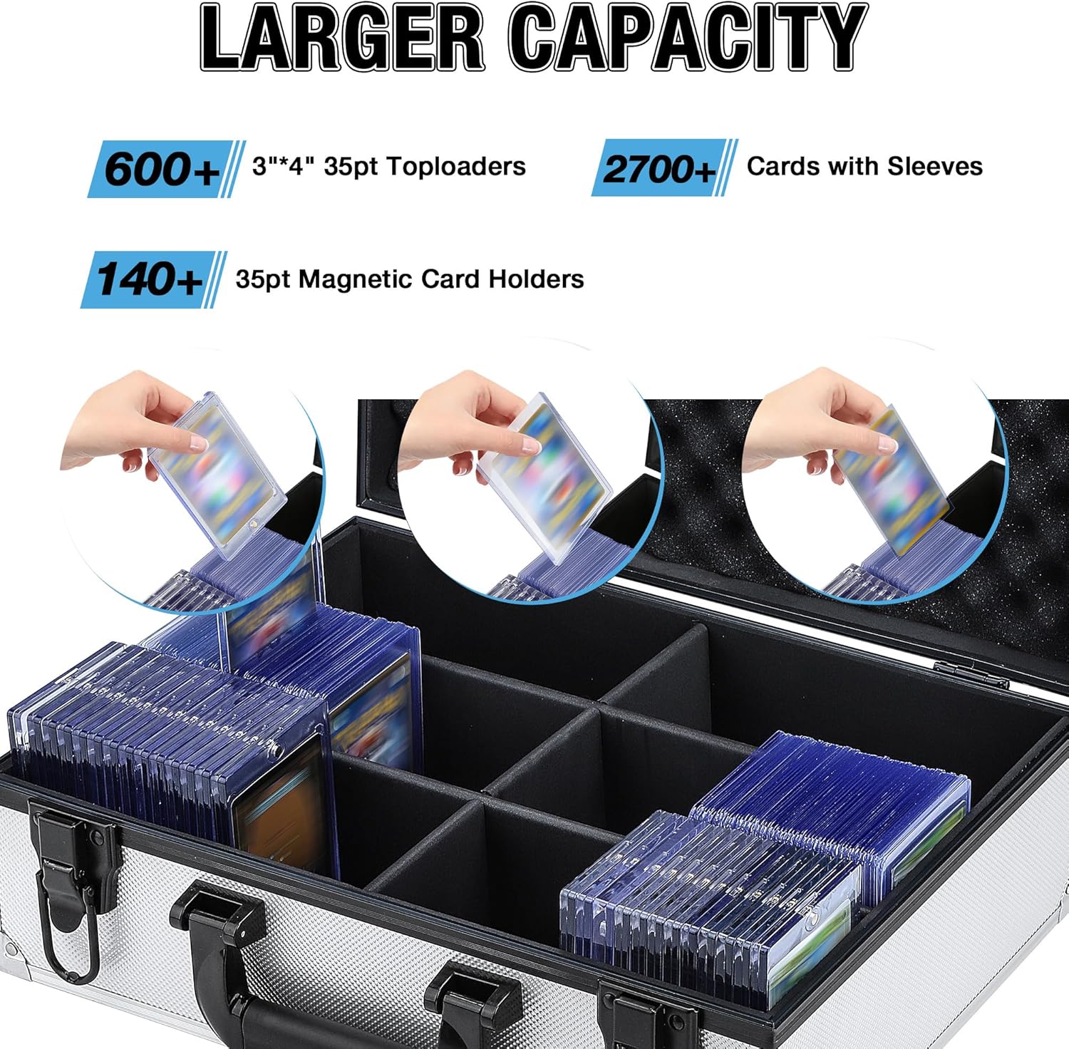 Tcguard Toploader 35PT per Carte da Collezione (600+ pezzi) - immagine 2