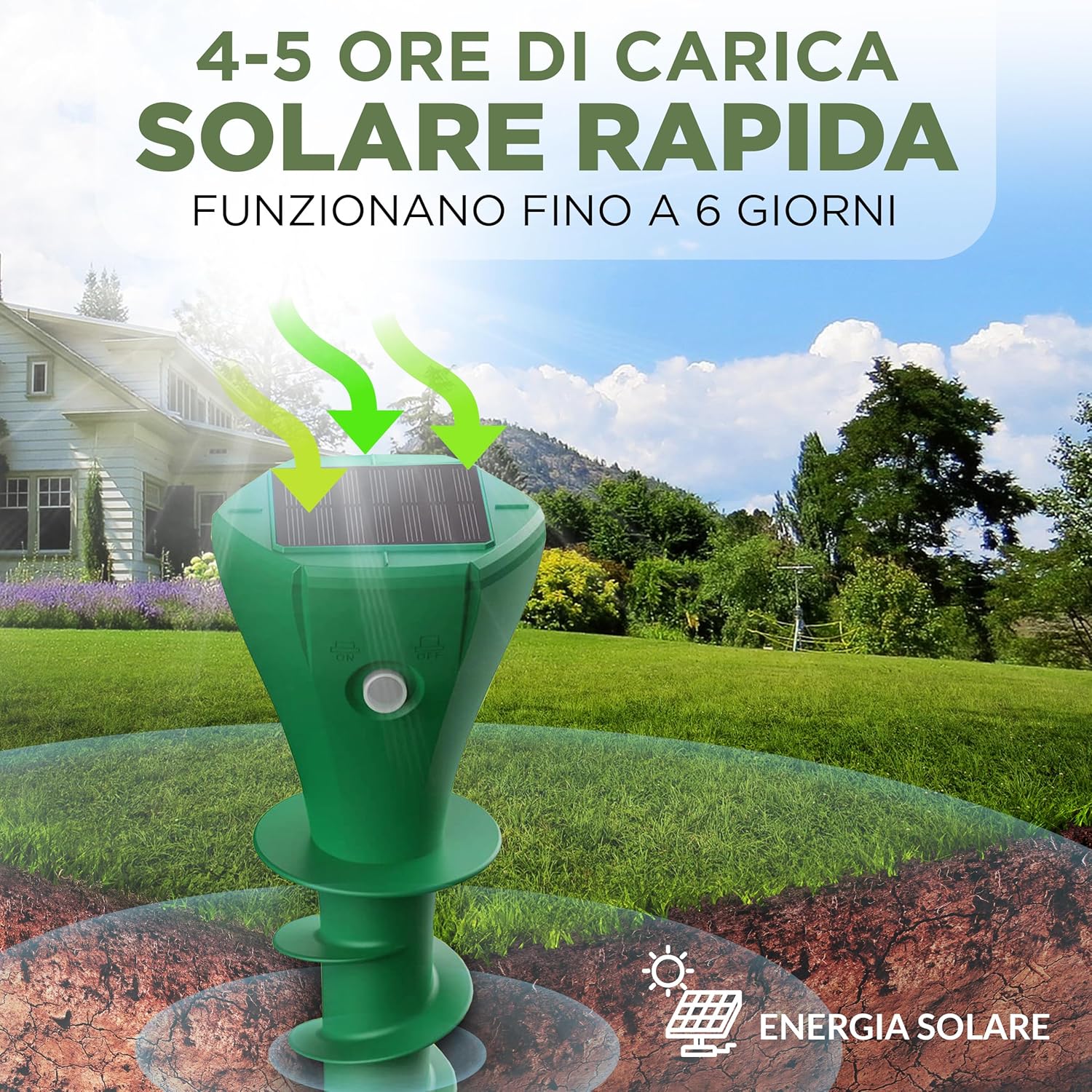 Isotronic Repellente per Talpe Solare da Avvitare (4 pz) - immagine 6