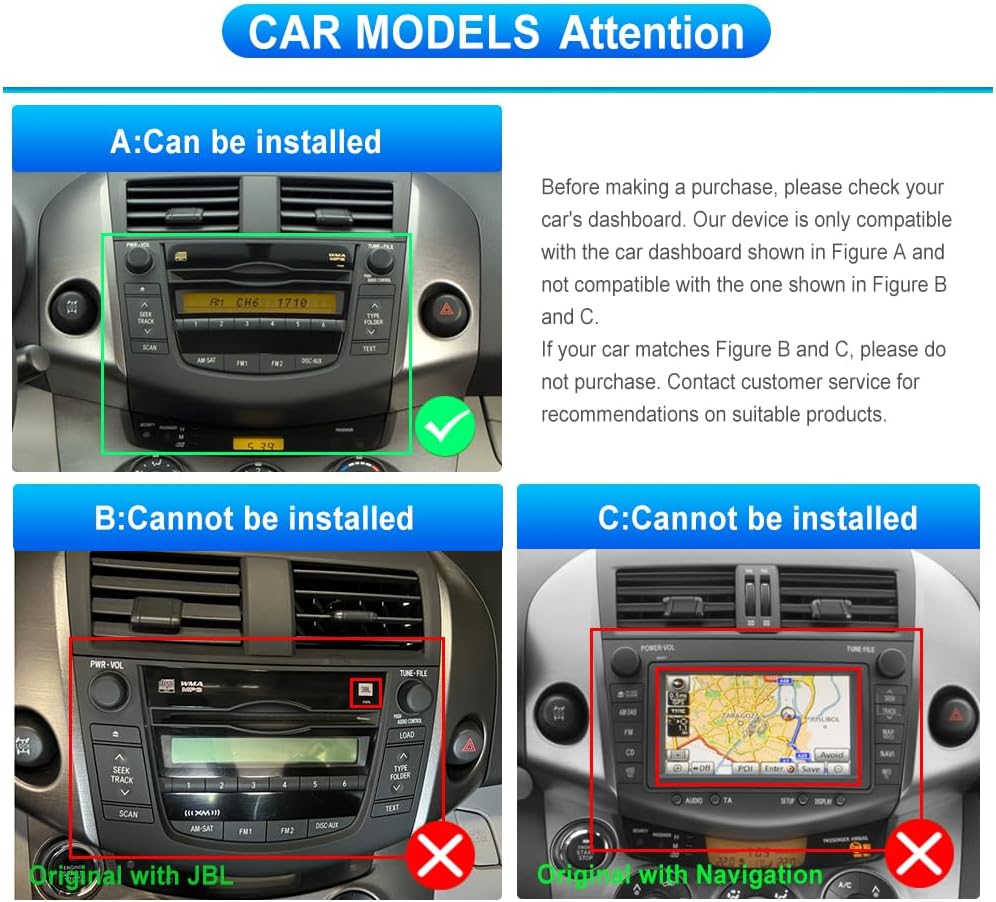 Autoradio Android 9" Wireless Carplay per Toyota RAV4 (2007-2012) - immagine 7