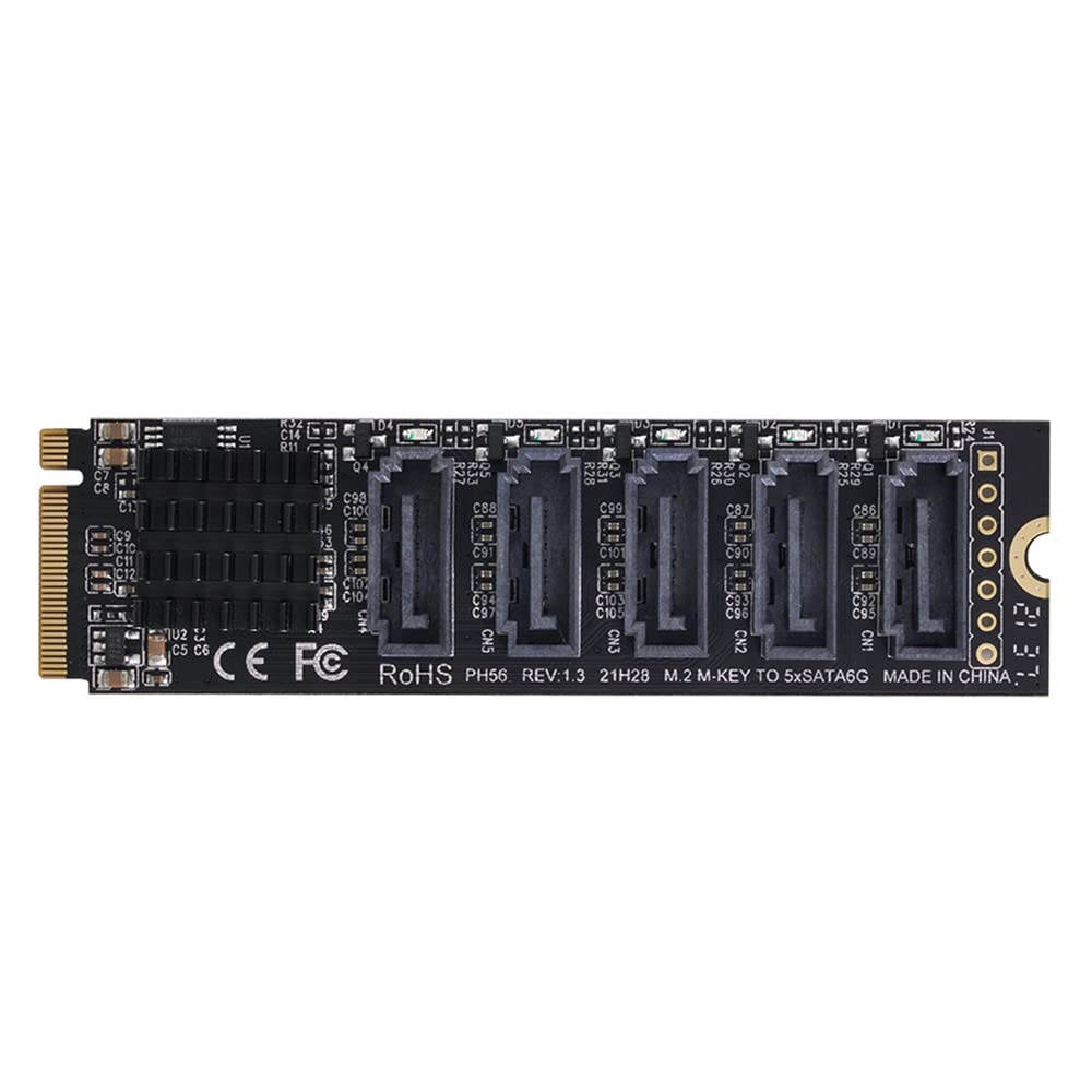 Xiwai NGFF NVME M-Key PCI Express a SATA 3.0 5 Porte
