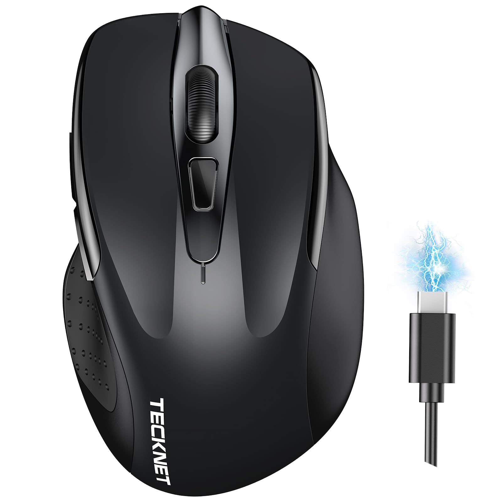 Tecknet Mouse Bluetooth Ricaricabile Multi-dispositivo
