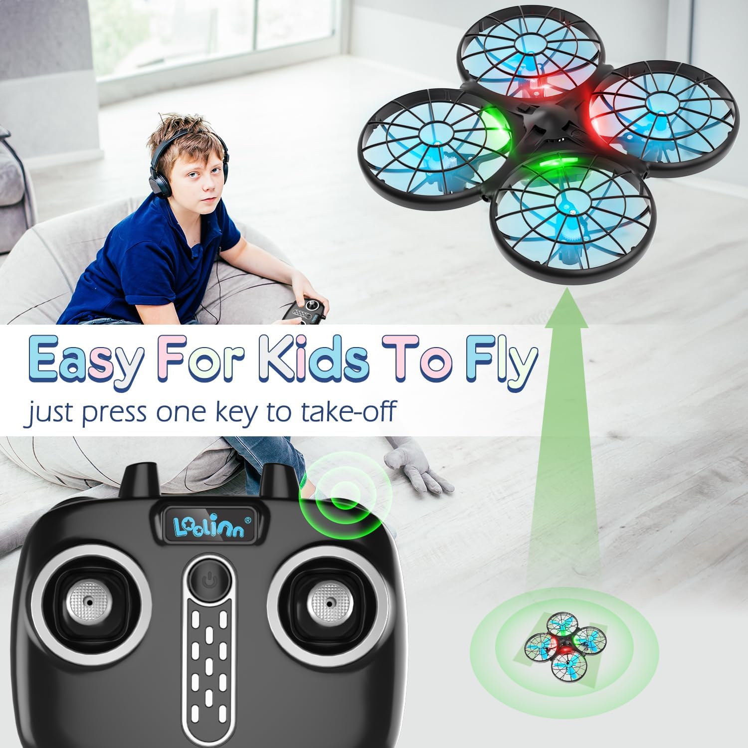 Loolinn | Mini Drone Telecomandato per Bambini - immagine 6