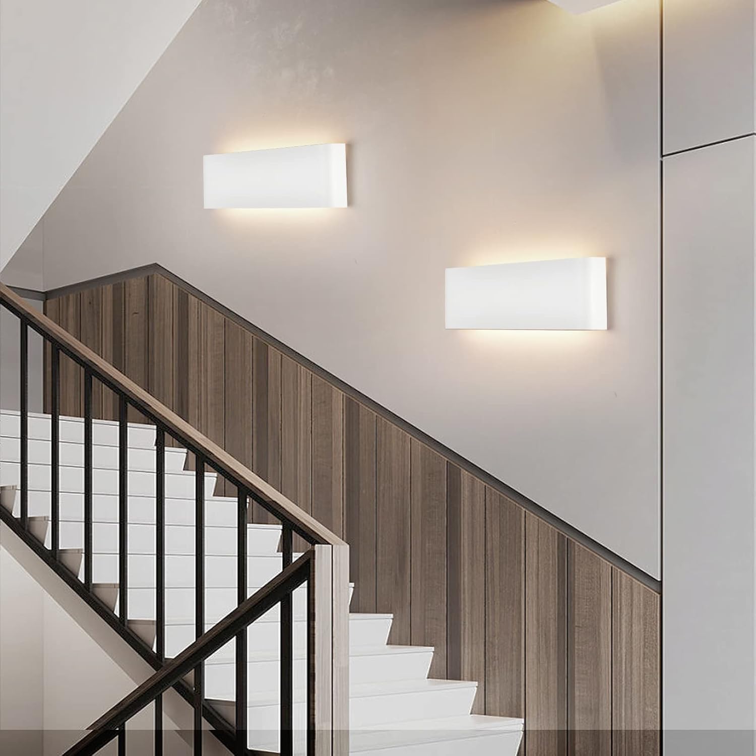 Fupe 2 pezzi Applique da Parete Interno 18W 3000K - immagine 3