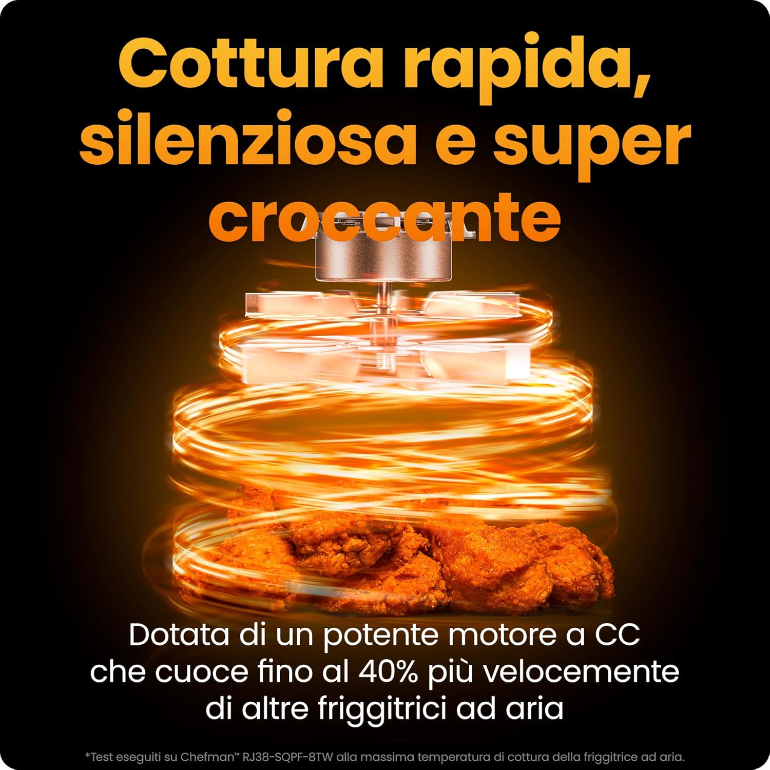 Chefman Friggitrice ad Aria TurboFry 8.5L XL, Nera - immagine 3