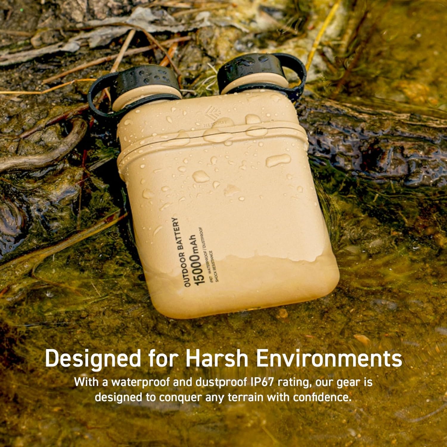 Elecom NESTOUT - Caricatore Portatile 15000 mAh, Beige - immagine 3