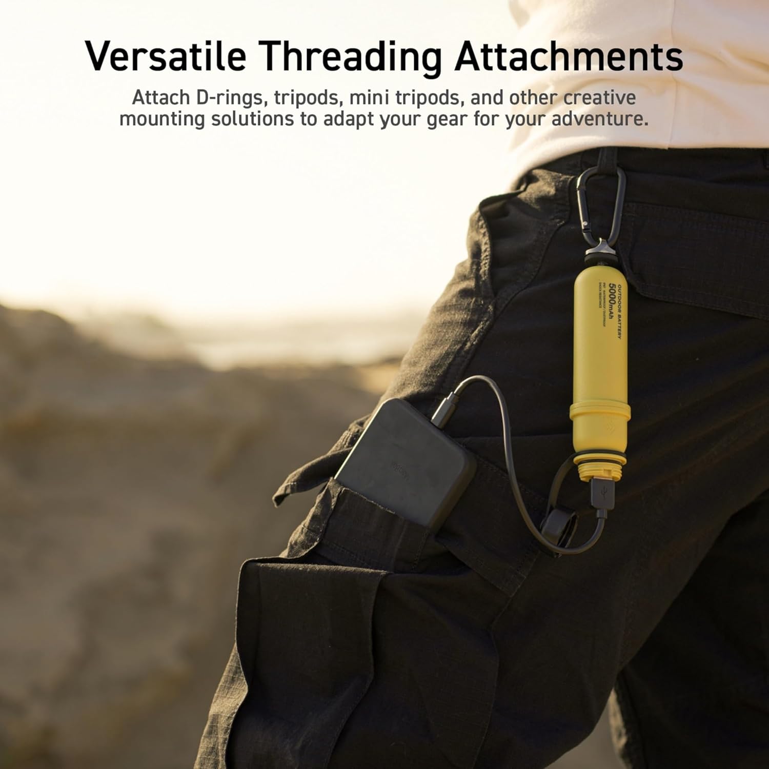 Elecom NESTOUT - Caricatore Portatile 15000 mAh, Beige - immagine 8