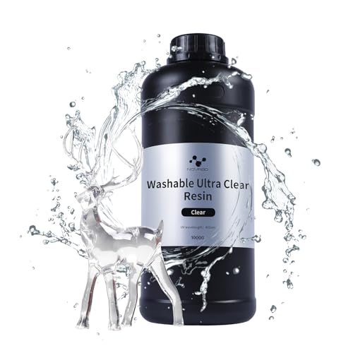 NOVA3D Resina ultra trasparente, lavabile in acqua, stampa 3D, 1000 g