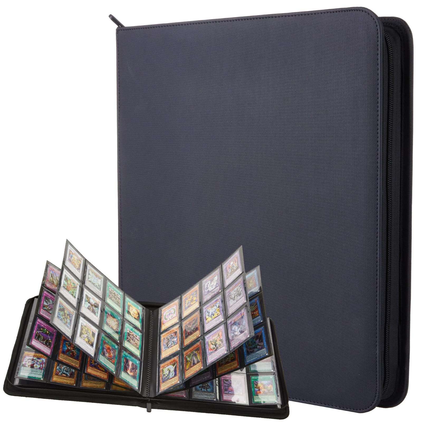 Lictin Raccoglitore Carte 576 Tasche con Cerniera, Nero