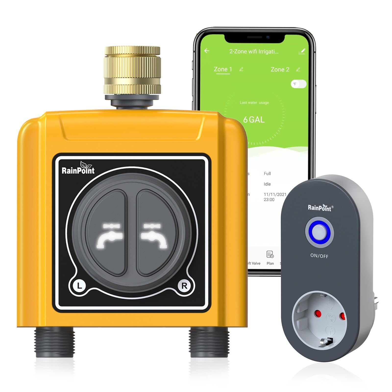 Rainpoint Centralina Irrigazione WiFi 2 Zone Smart