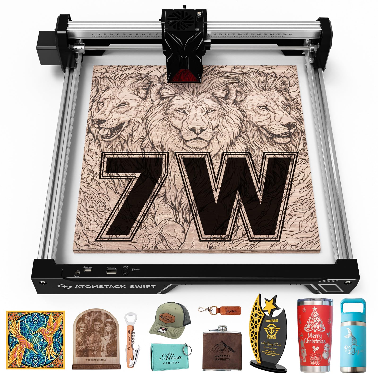 Atomstack Swift 7W Incisore Laser Alta Precisione 0,01mm