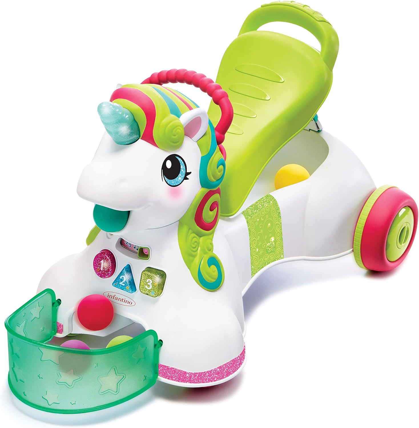 Infantino Interactive Unicorn Carrier/Walker Multicolore - immagine 1