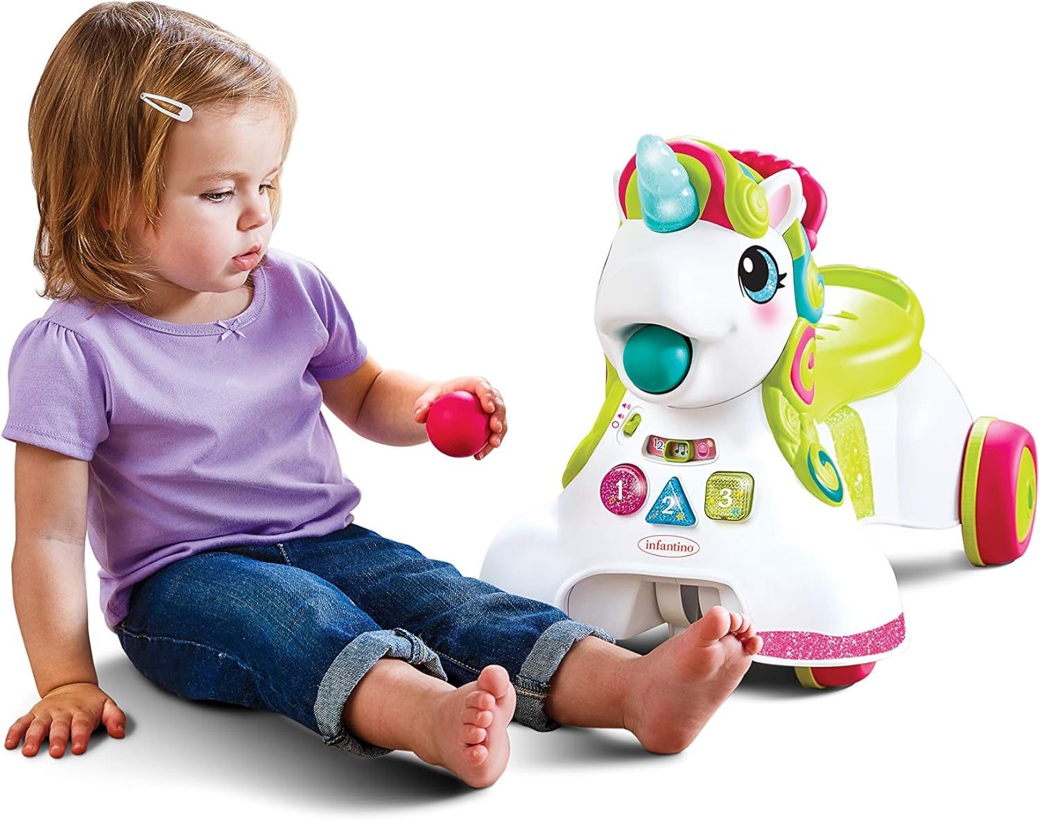 Infantino Interactive Unicorn Carrier/Walker Multicolore - immagine 7