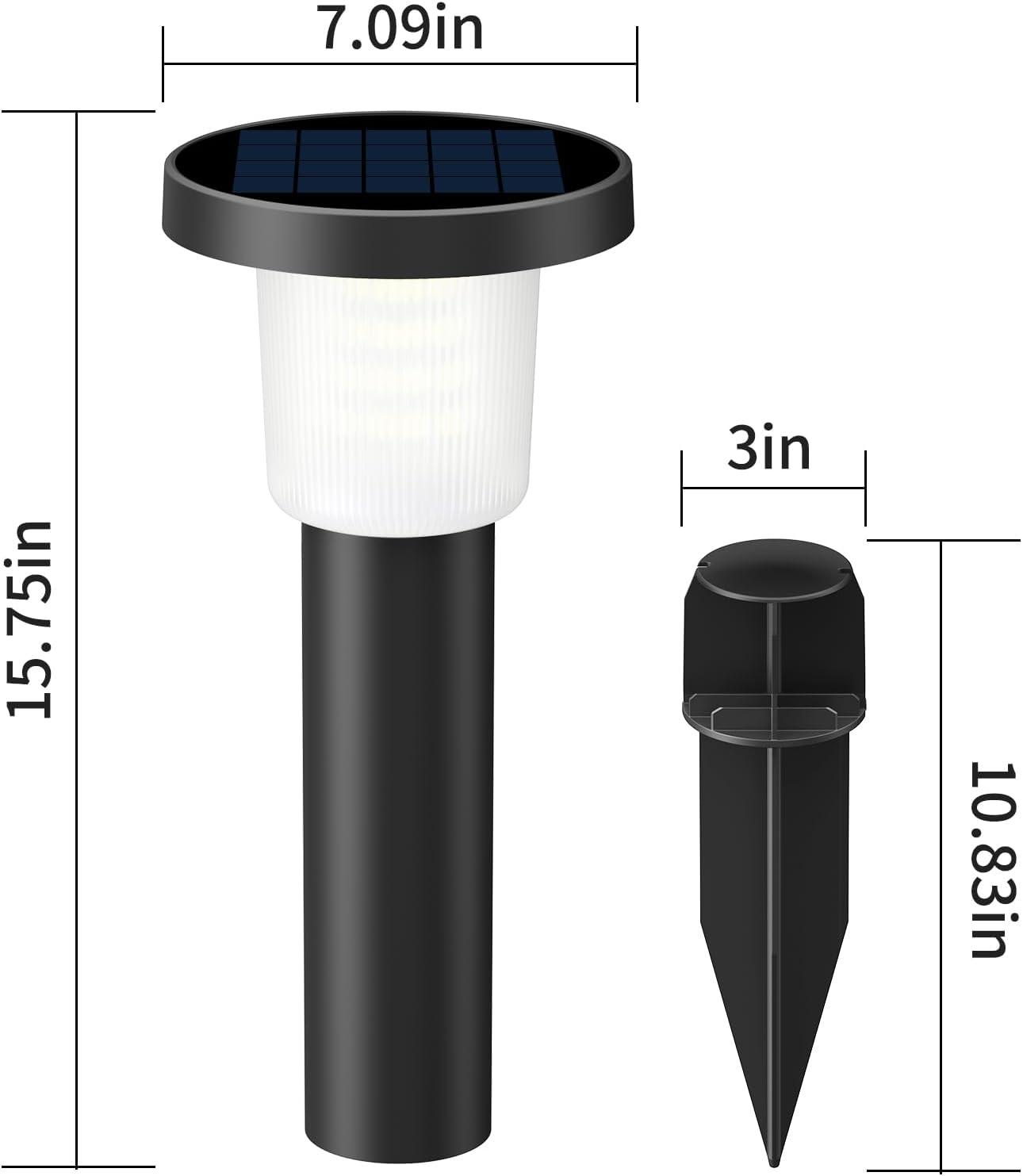 Intelamp Luci Solari da Esterno 500LM, 2 Pezzi - immagine 6
