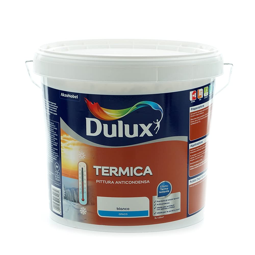 Dulux TERMICA Pittura all'Acqua per Interni 5 Litri