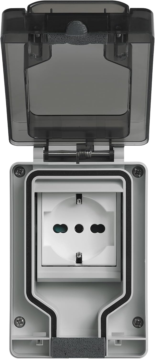 Vimar 14962.U Plana Presa SICURY 2P+T 16A, Bianco