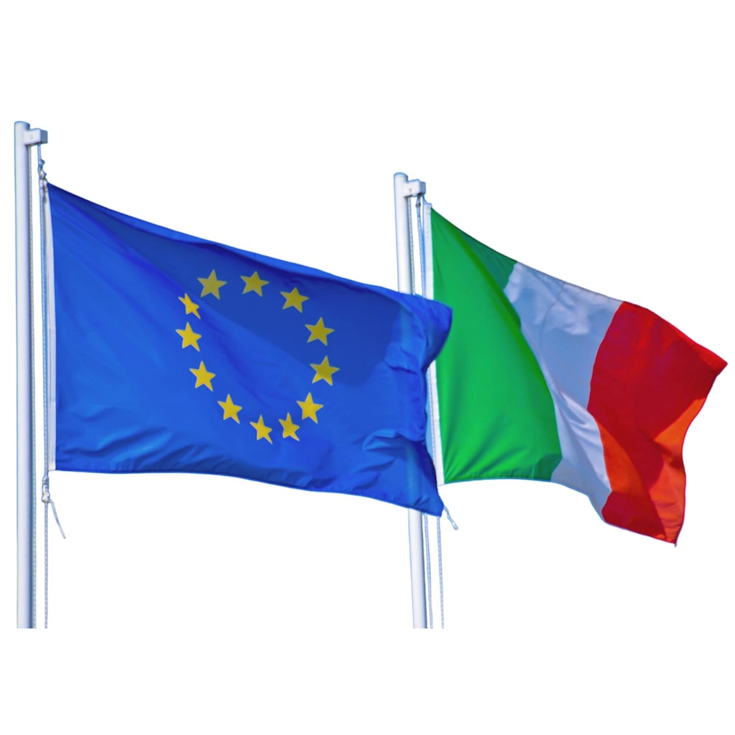 NS BANDIERE Set Bandiera Italia Europa 100x150 cm - immagine 1