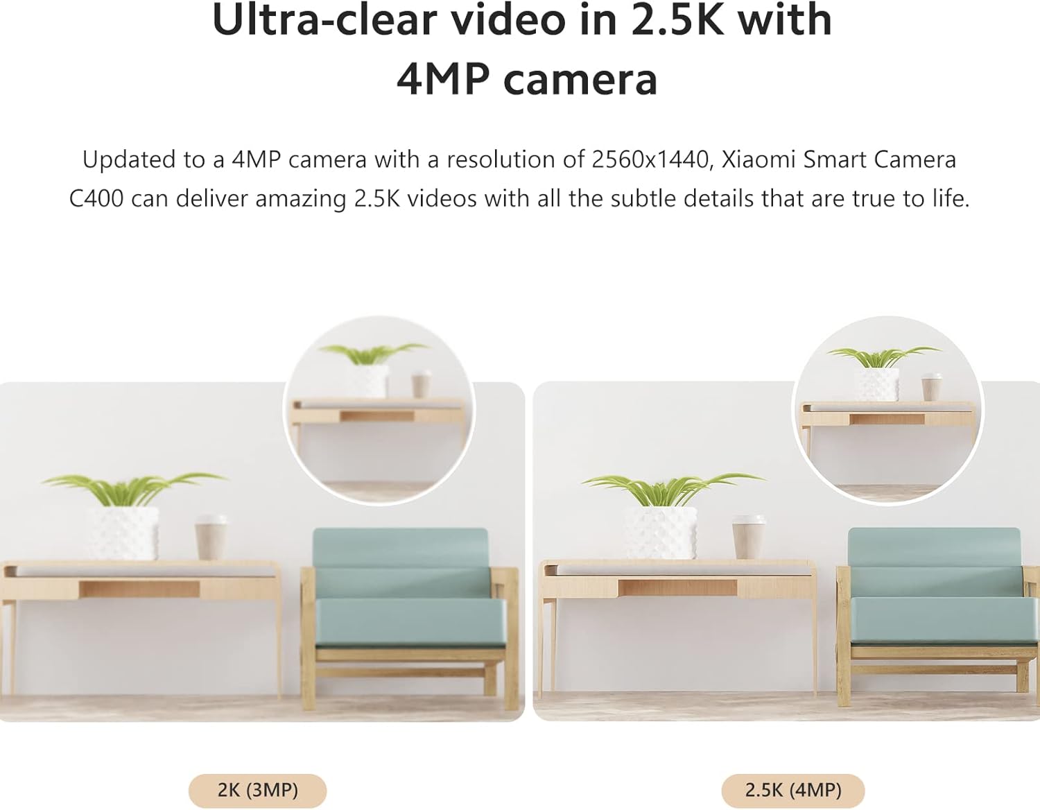 Xiaomi Smart Camera C400 Telecamera WiFi Interno 4MP - immagine 2