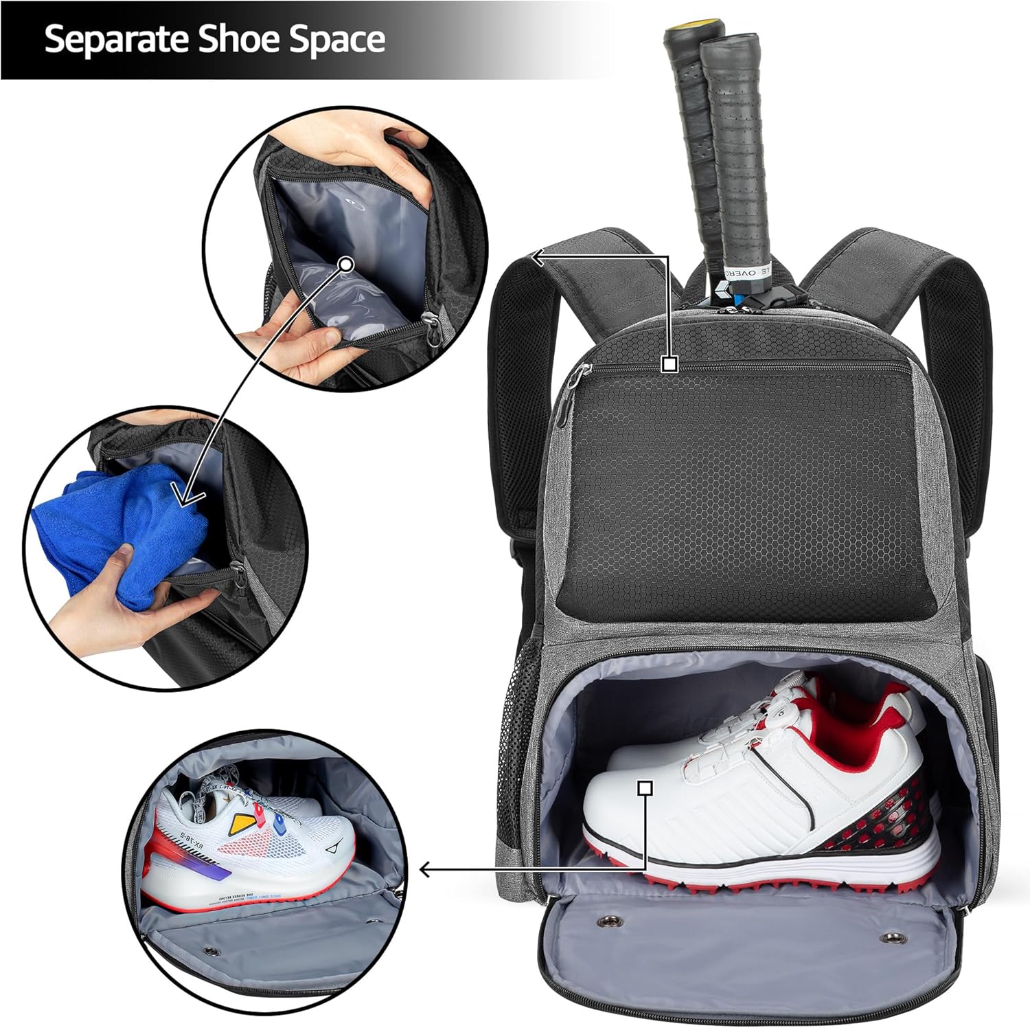 DSLEAF Borsa da tennis - immagine 4