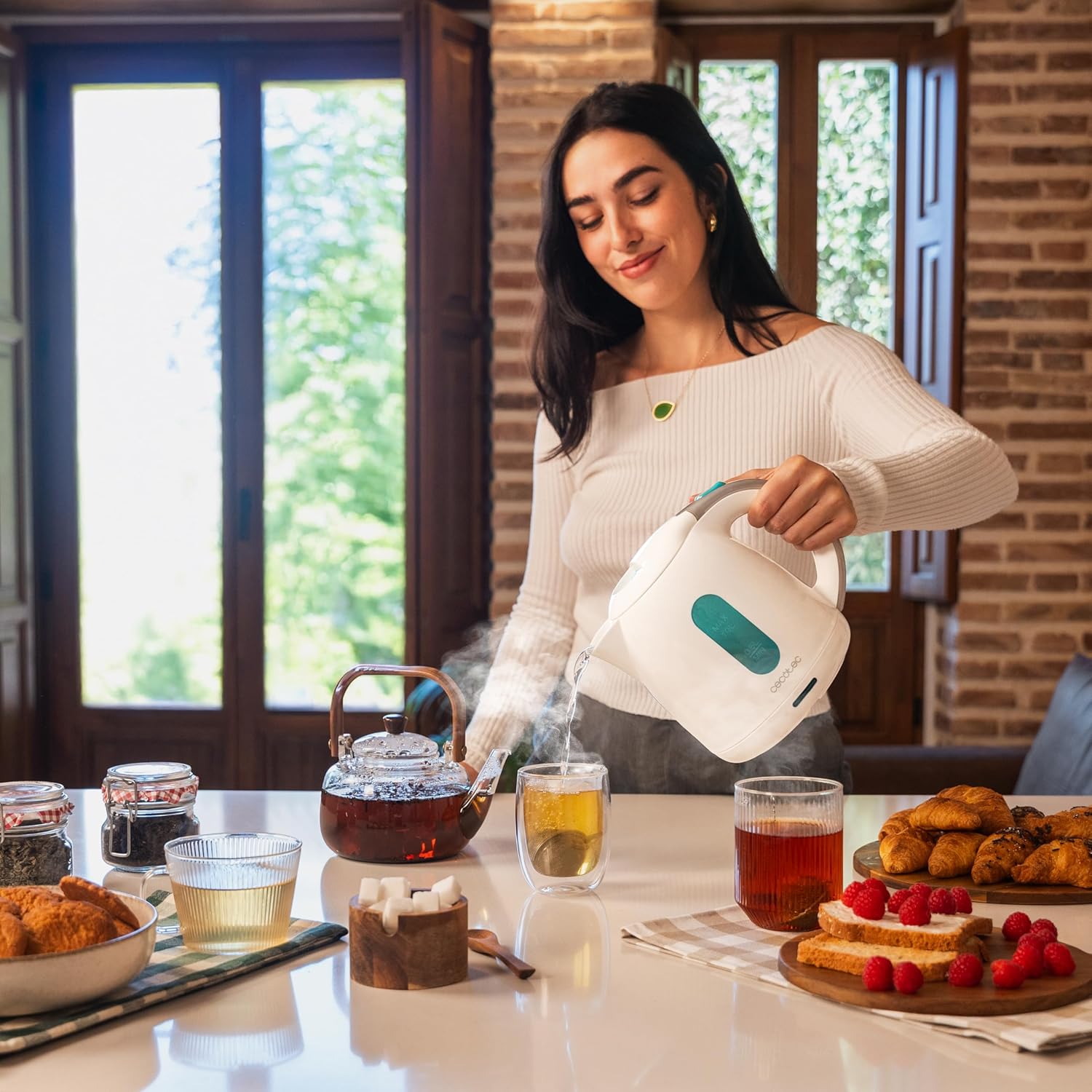 Cecotec Bollitore Elettrico Thermosense 140 White 1L - immagine 4