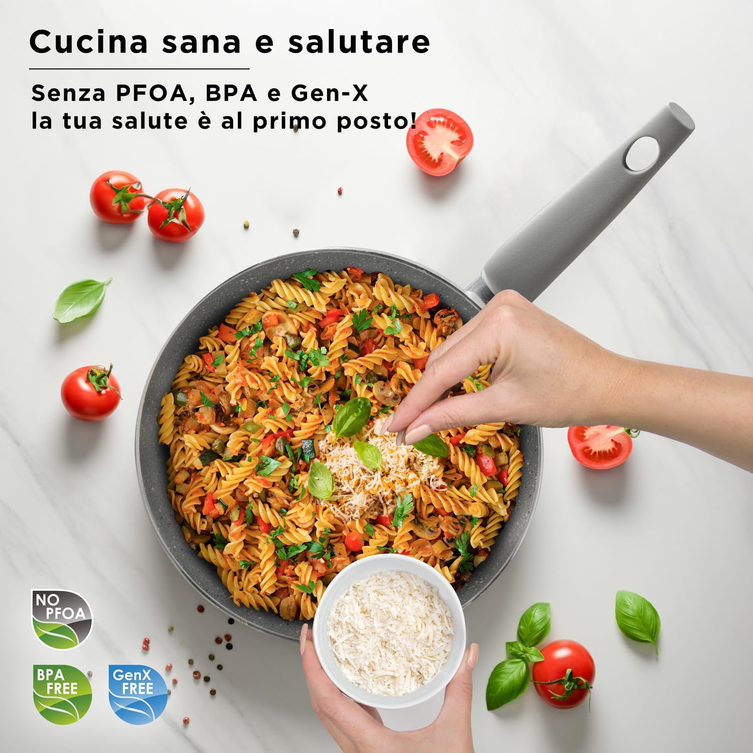 Kasanova Set Pentole Antiaderente per Piani Cottura (3 pezzi) - immagine 4