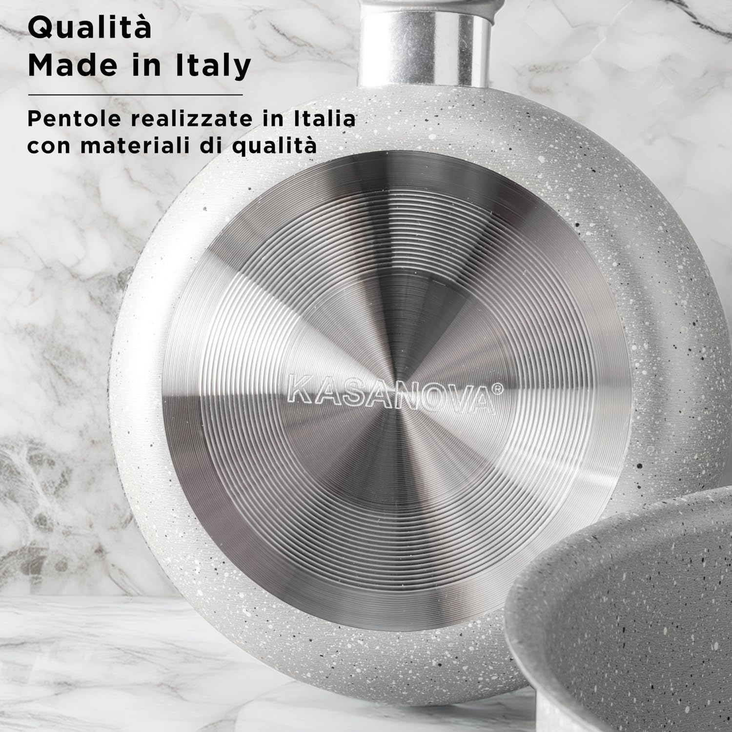 Kasanova Set Pentole Antiaderente per Piani Cottura (3 pezzi) - immagine 5