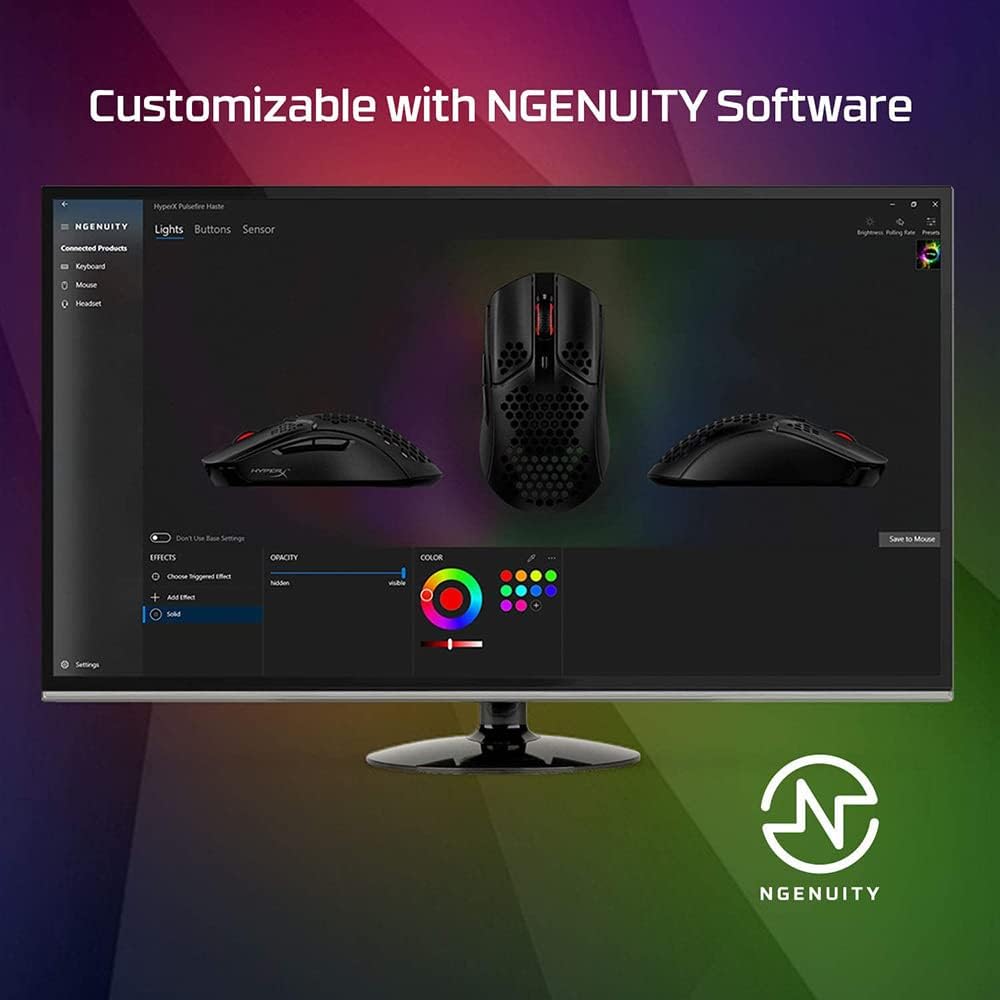 Hyperx Pulsefire Haste - Mouse Gaming Cablato 16000 DPI - immagine 2