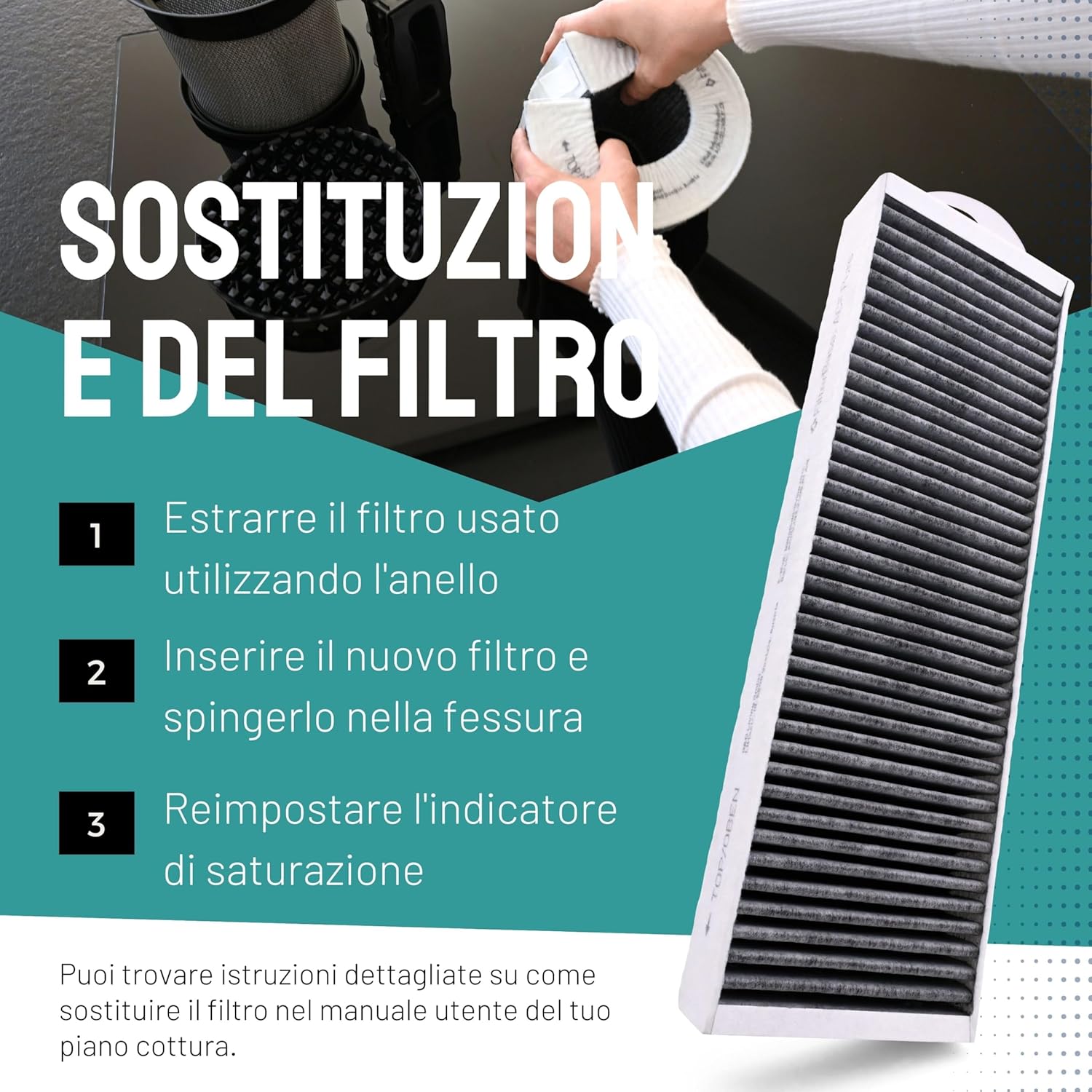 Filtro a Carbone Attivo Compatibile Bora Pure PUAKF - immagine 5