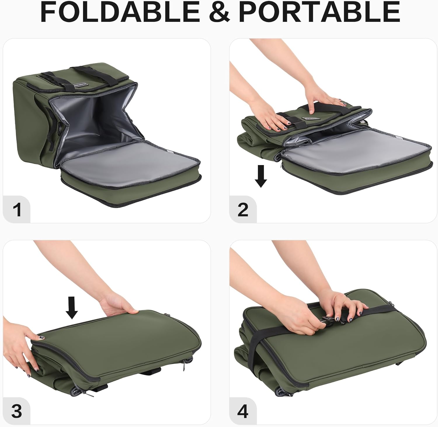 Hulongo Borsa Termica Grande Pieghevole 42L - immagine 6