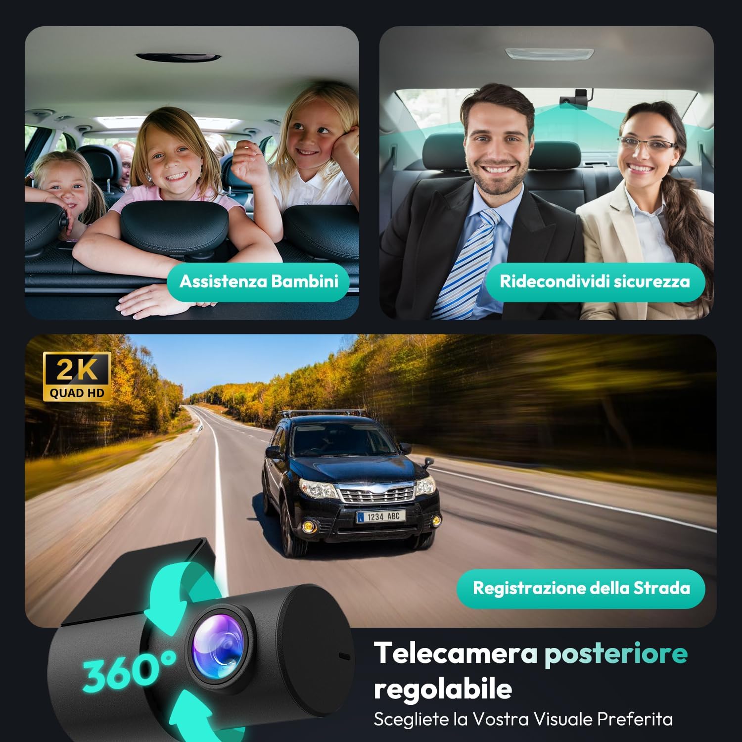 Botslab STARVIS Dashcam Auto Anteriore Posteriore - immagine 4