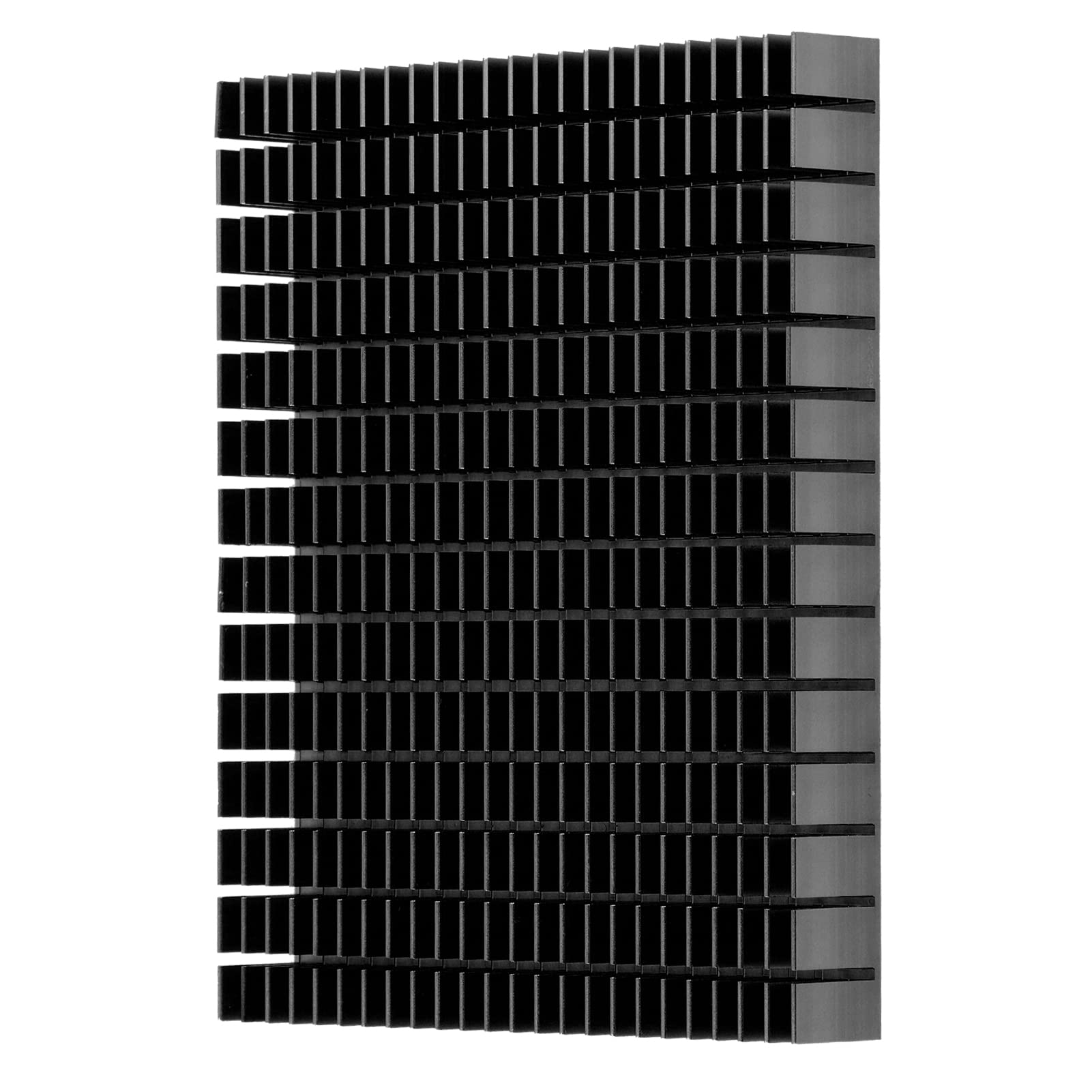 Tyenaza Dissipatore di Calore in Alluminio da 150 X 120 X 20 mm, Raffreddamento del Radiatore Raffreddamento per Scheda PCB dell'Amplificatore di Potenza della CPU (Nero)