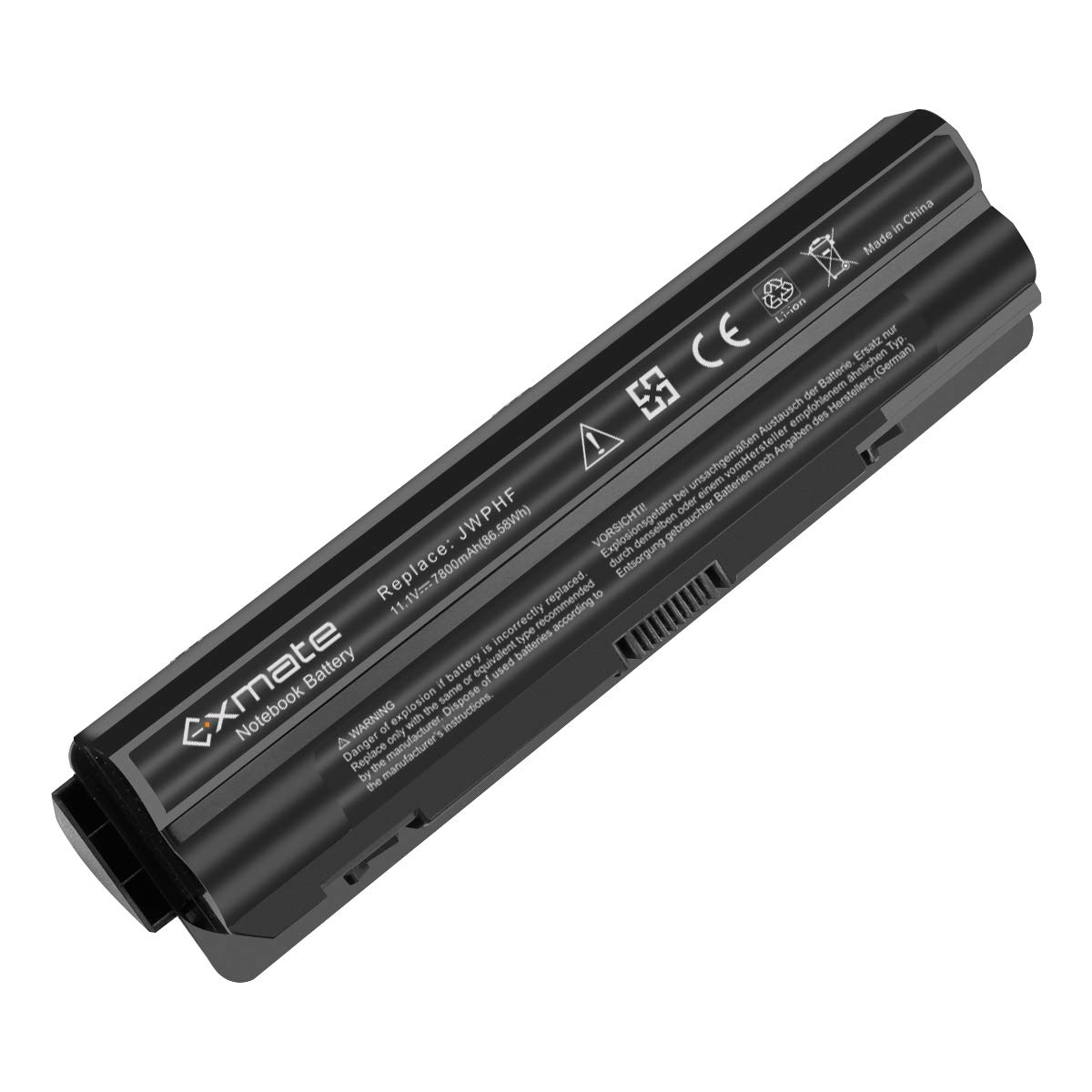 Exmate Batteria JWPHF/R795X 11.1V 7800mAh per Dell XPS